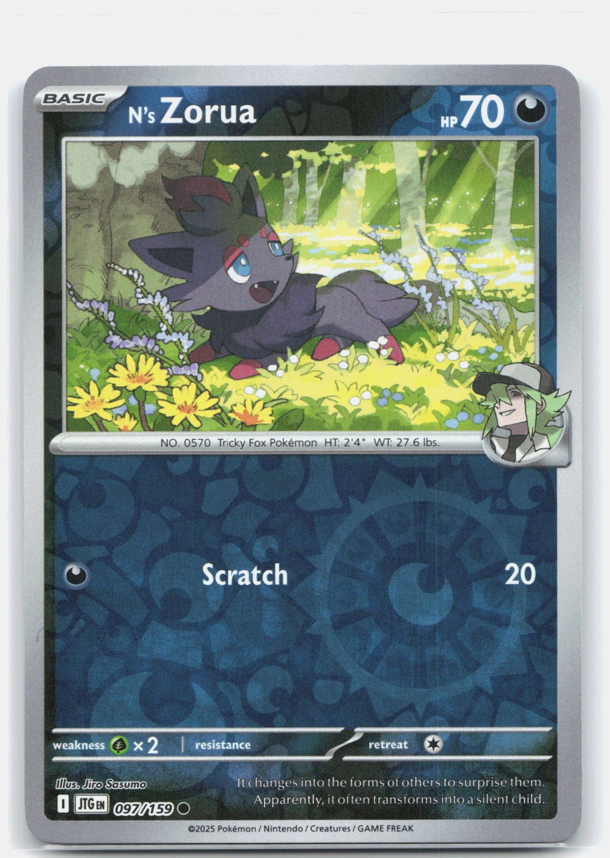 N's Zorua 097 - SV09: Journey Together - Reverse Holofoil