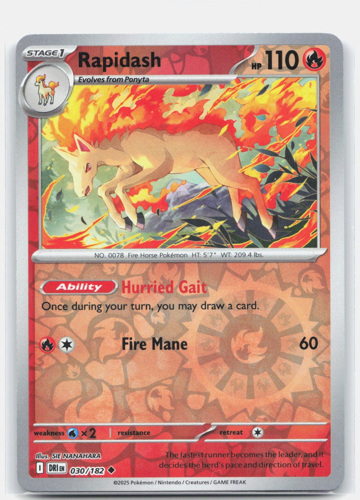 Rapidash - 030/182 | Near Mint