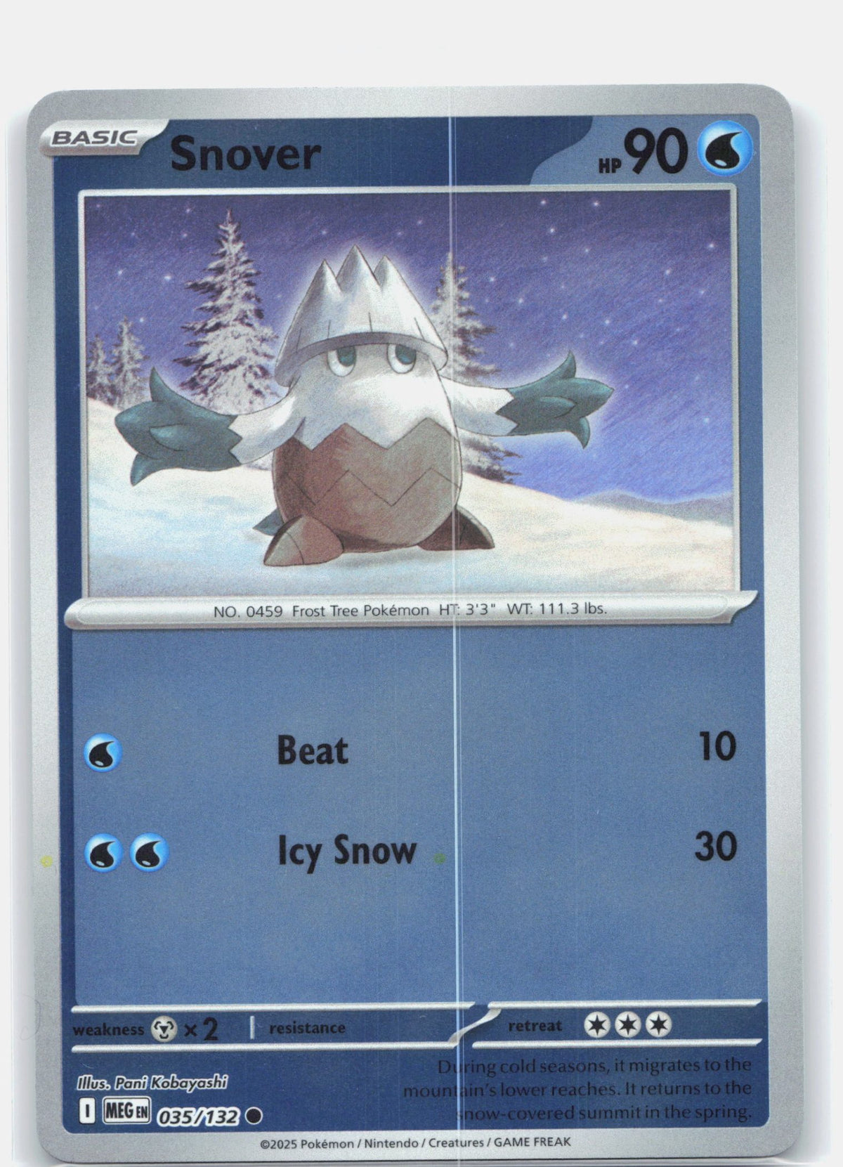 Snover 035 - ME01: Mega Evolution - Reverse Holofoil