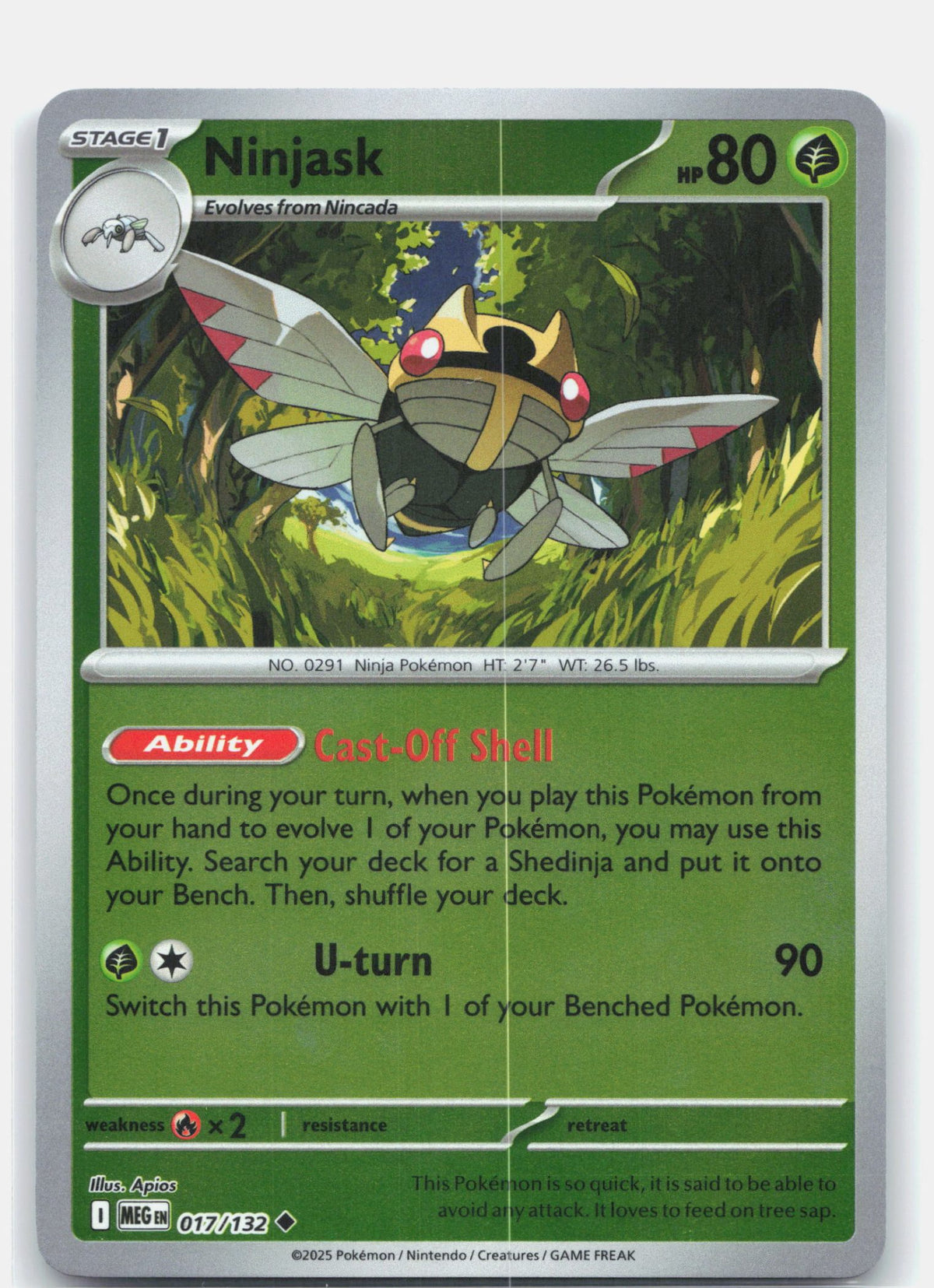Ninjask - 017/132 | Near Mint