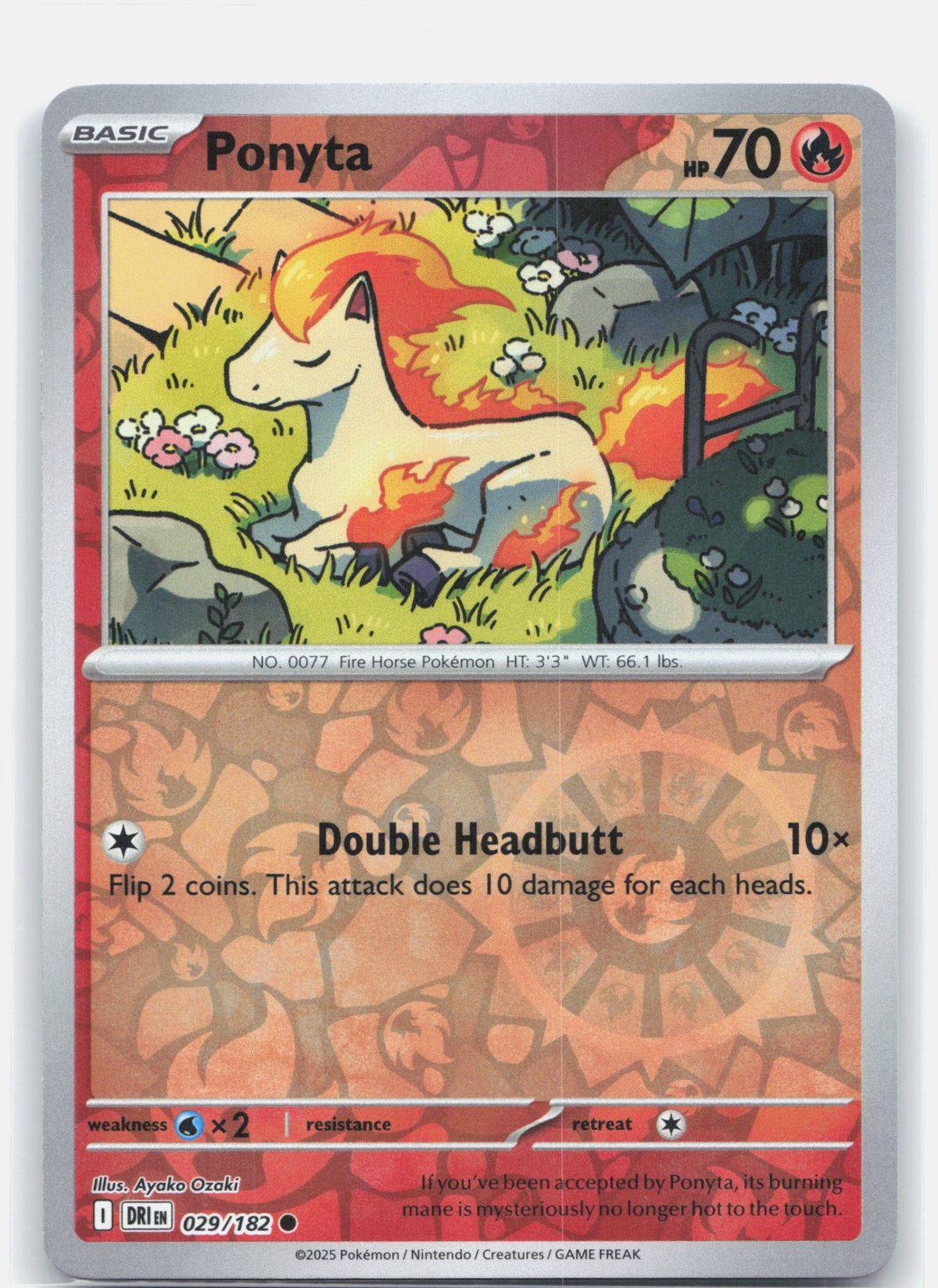 Ponyta 029 - SV10: Destined Rivals - Reverse Holofoil