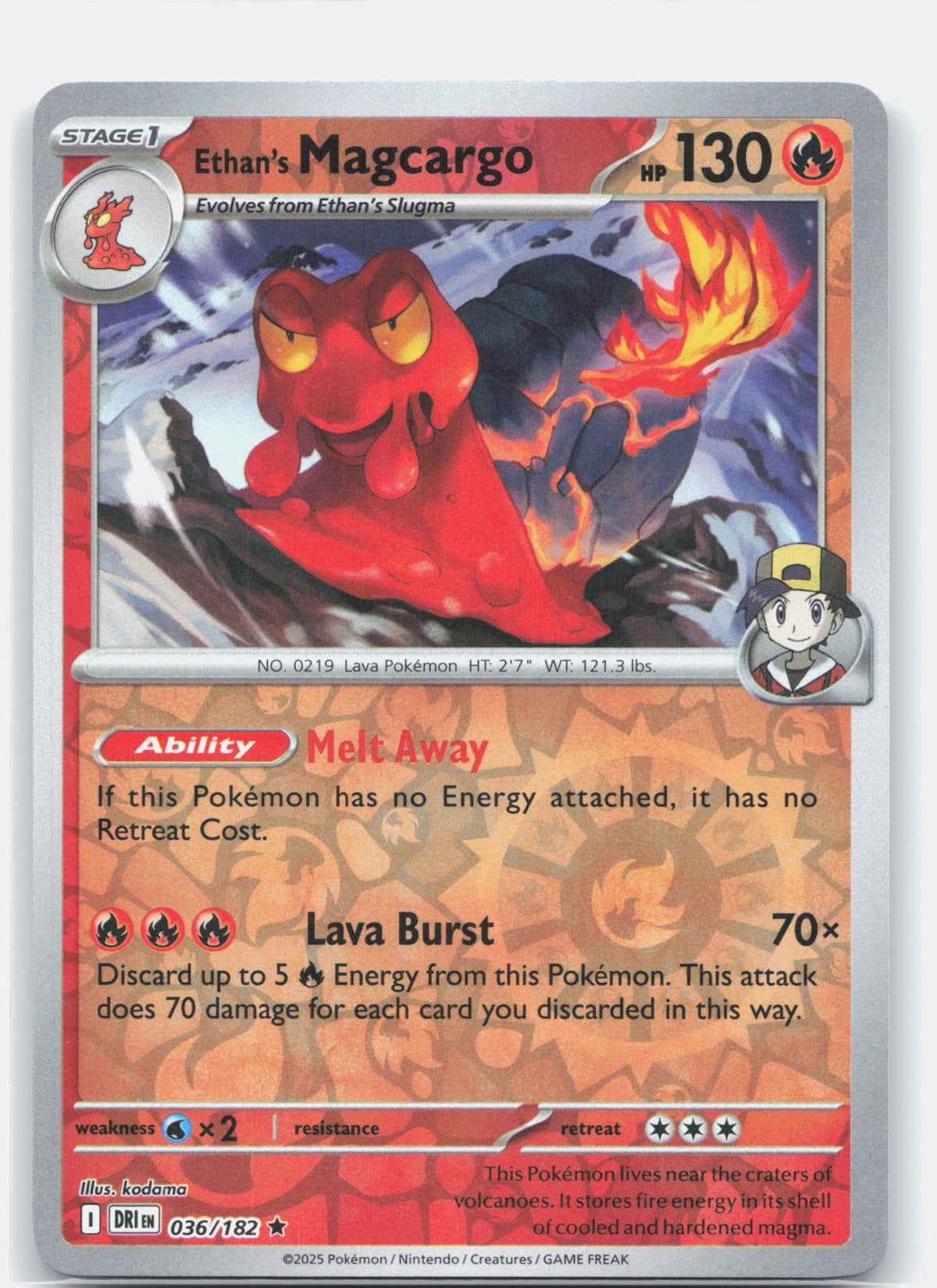 Ethan's Magcargo 036 - SV10: Destined Rivals - Reverse Holofoil