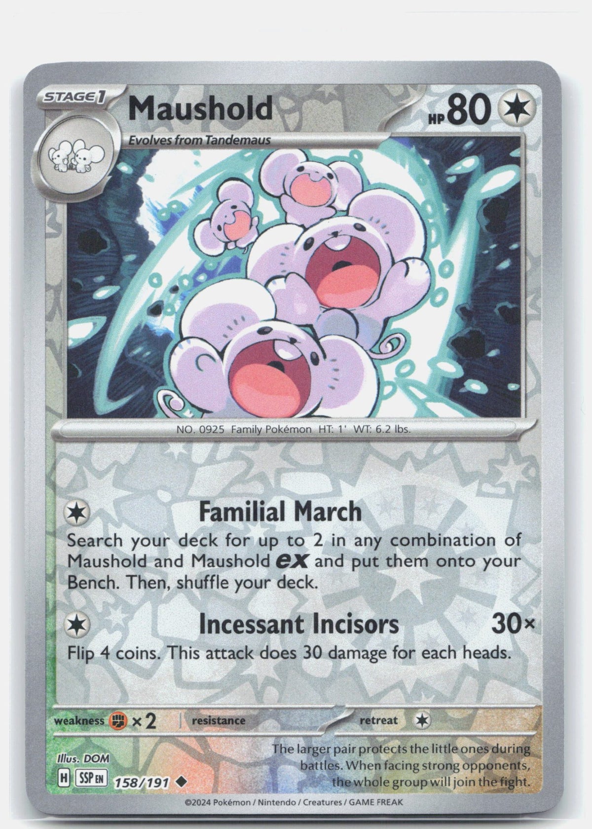 Maushold 158 - SV08: Surging Sparks - Reverse Holofoil