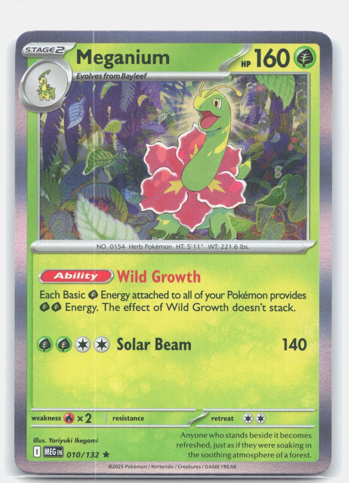 Meganium 010 (Holofoil) - ME01: Mega Evolution