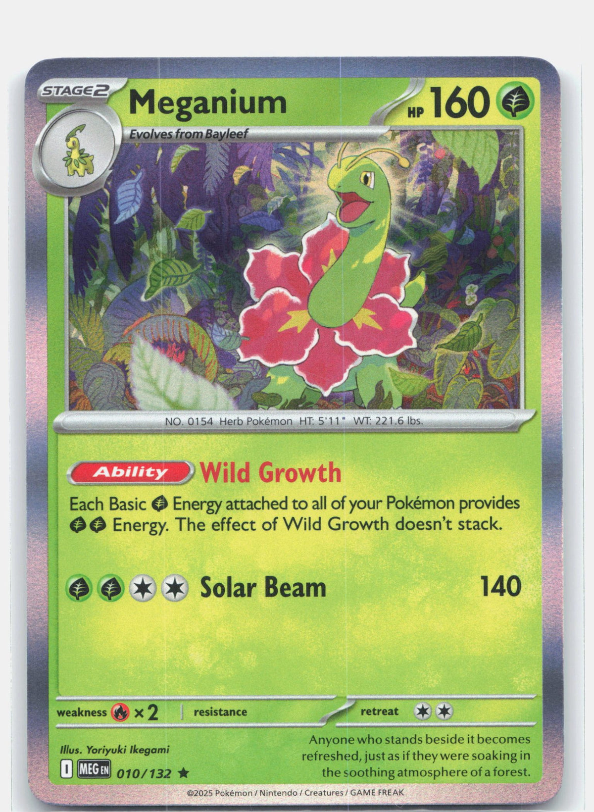 Meganium 010 (Holofoil) - ME01: Mega Evolution