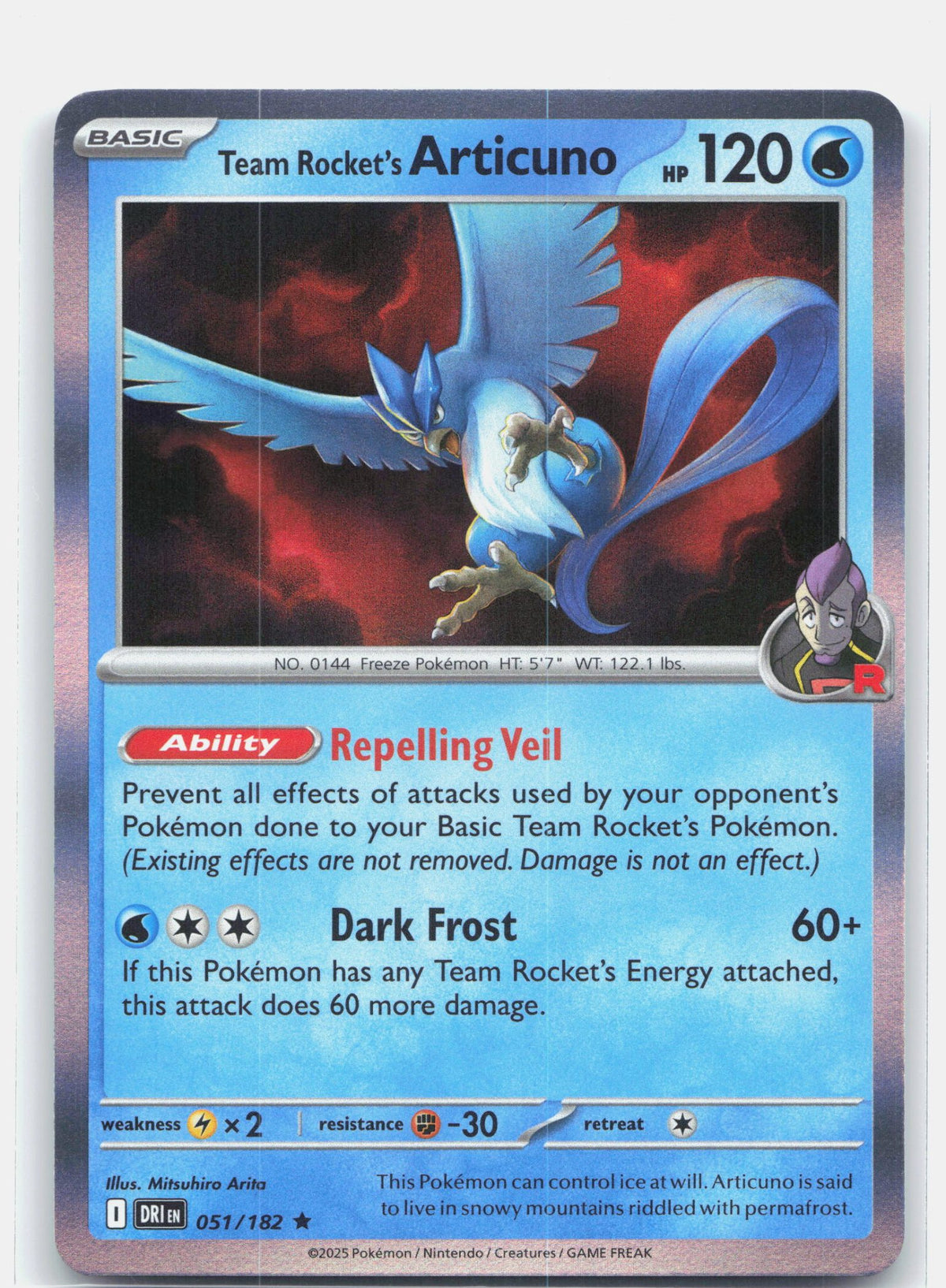 Team Rocket's Articuno 051 - SV10: Destined Rivals - Holofoil