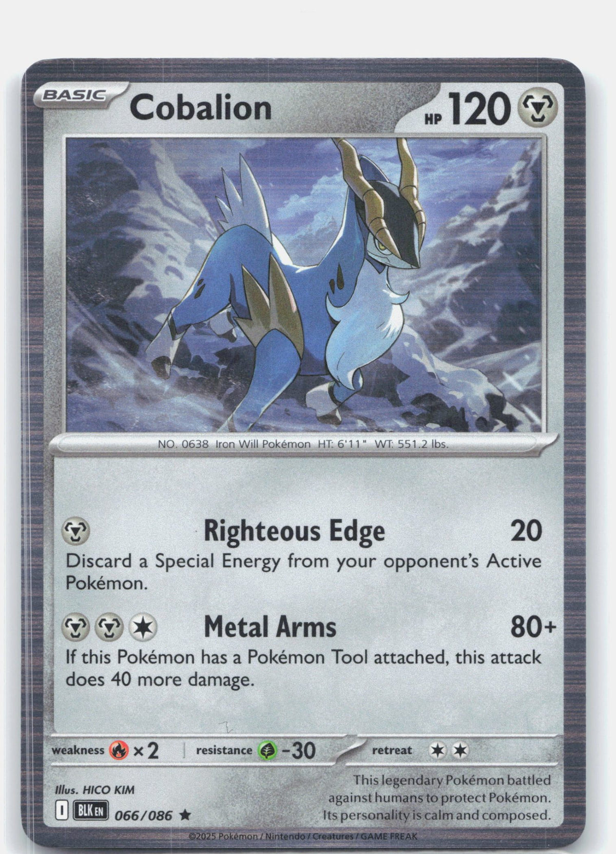Cobalion 066 - SV: Black Bolt - Holofoil