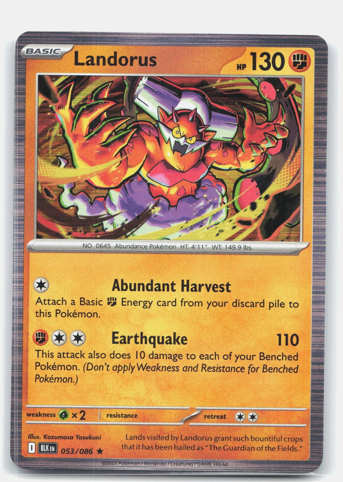 Landorus 053 - SV: Black Bolt - Holofoil