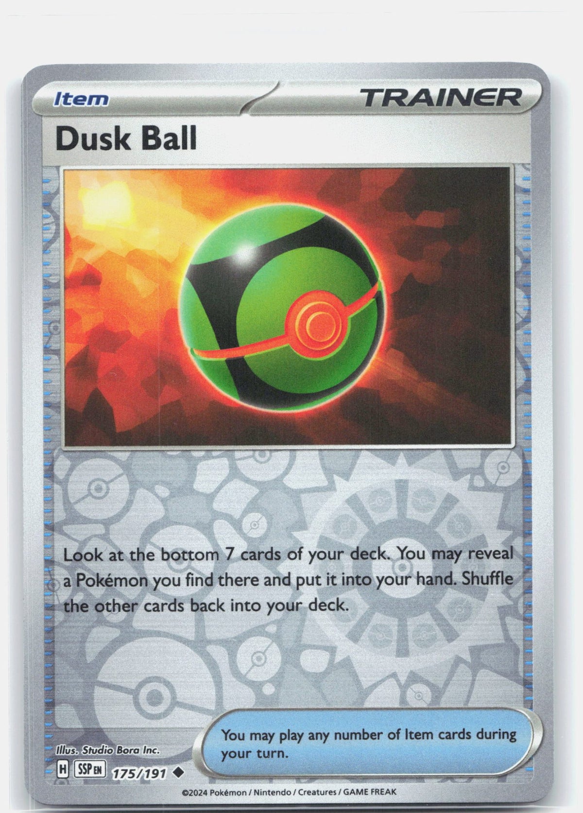 Dusk Ball 175 - SV08: Surging Sparks - Reverse Holofoil