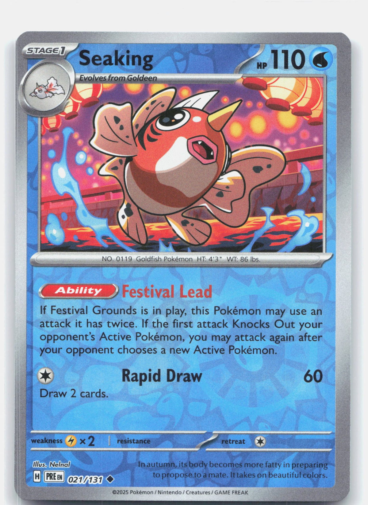 Seaking 021 - SV: Prismatic Evolutions - Reverse Holofoil