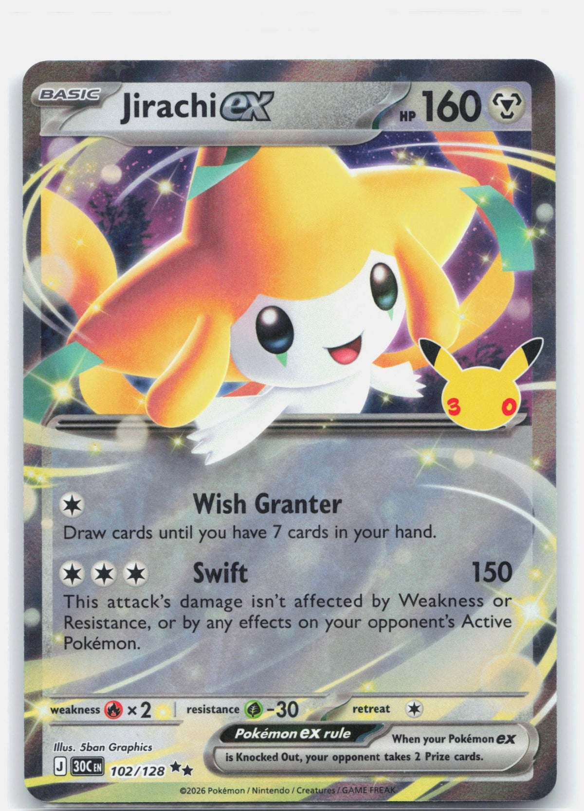 Jirachi ex - 102/128 | Near Mint