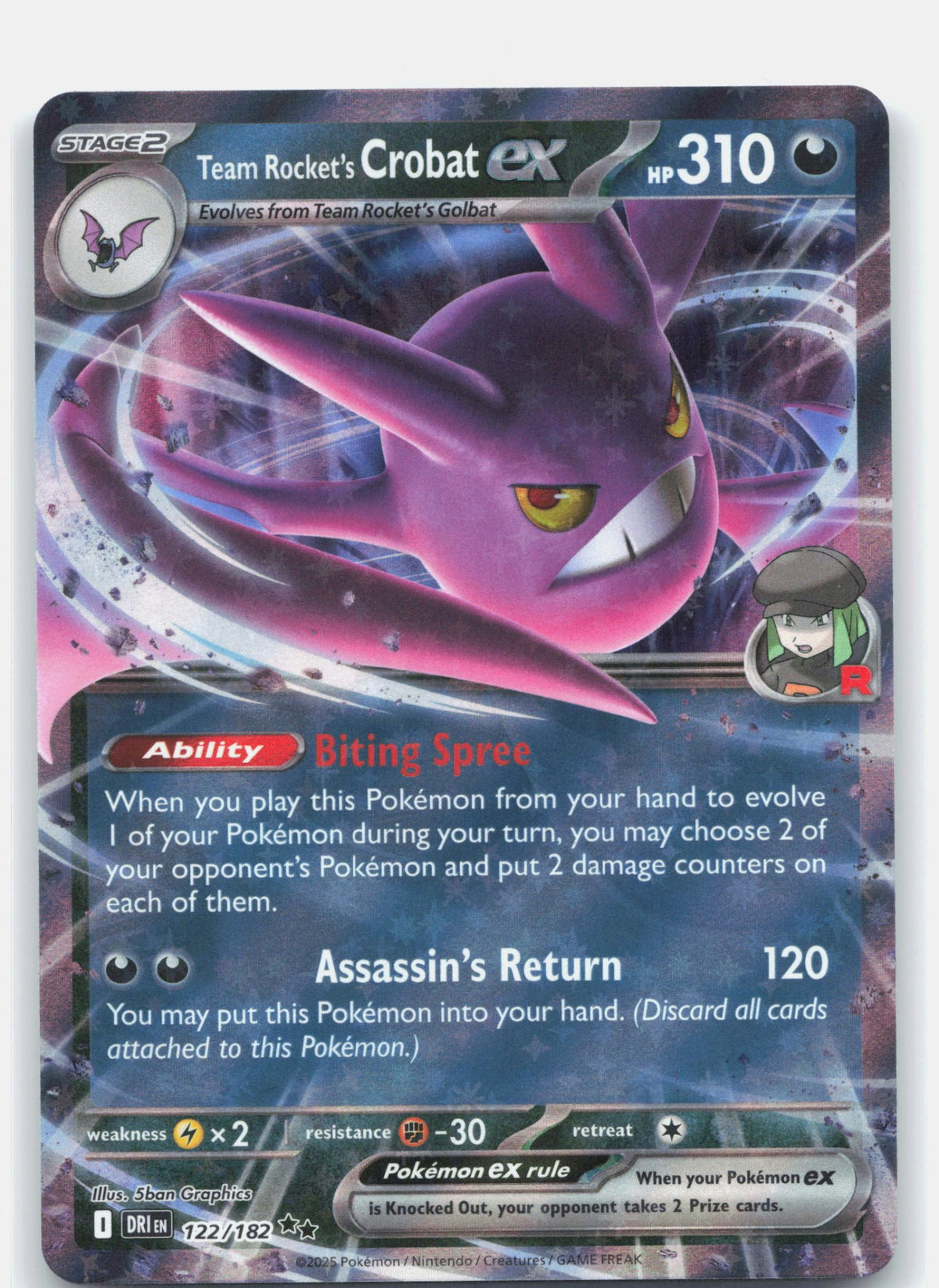 Team Rocket's Crobat ex - 122/182