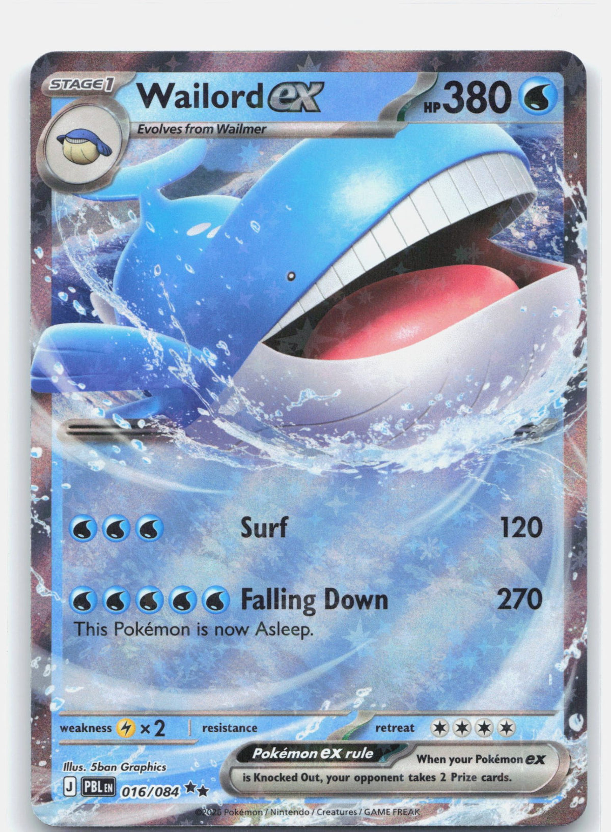 Wailord ex - 016/084