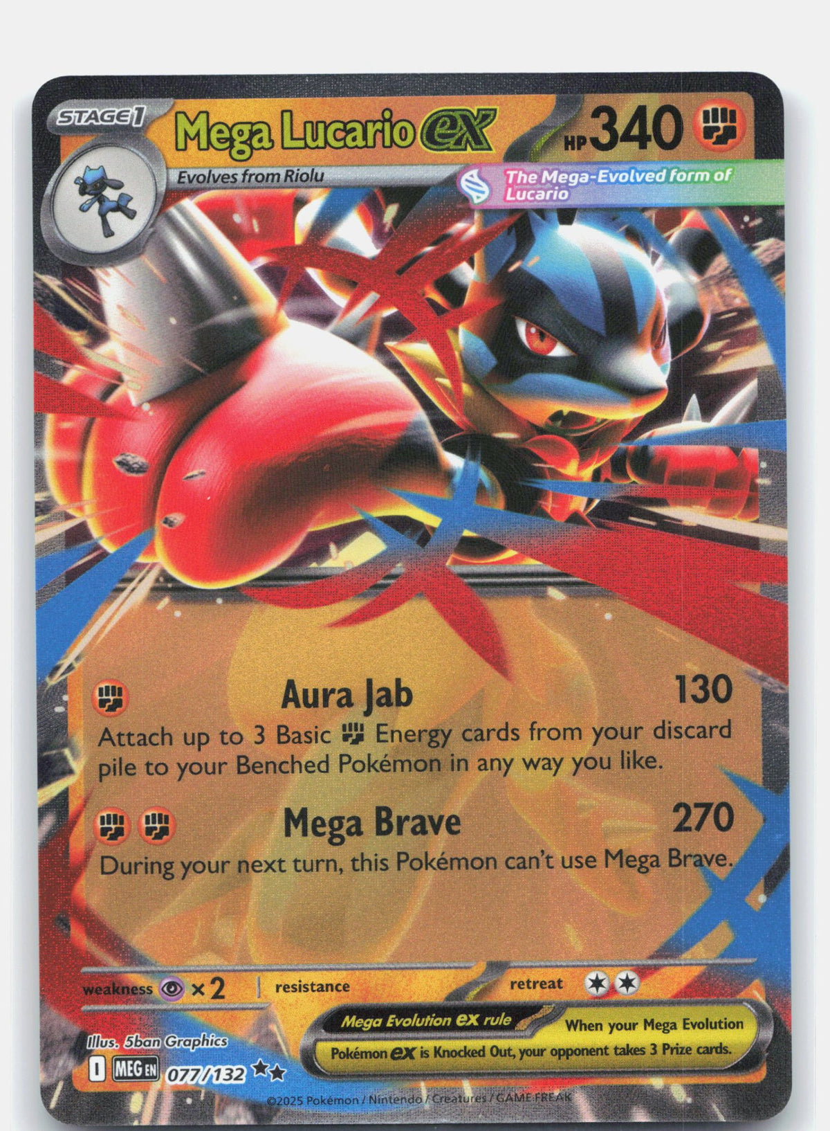 Mega Lucario ex - 077/132