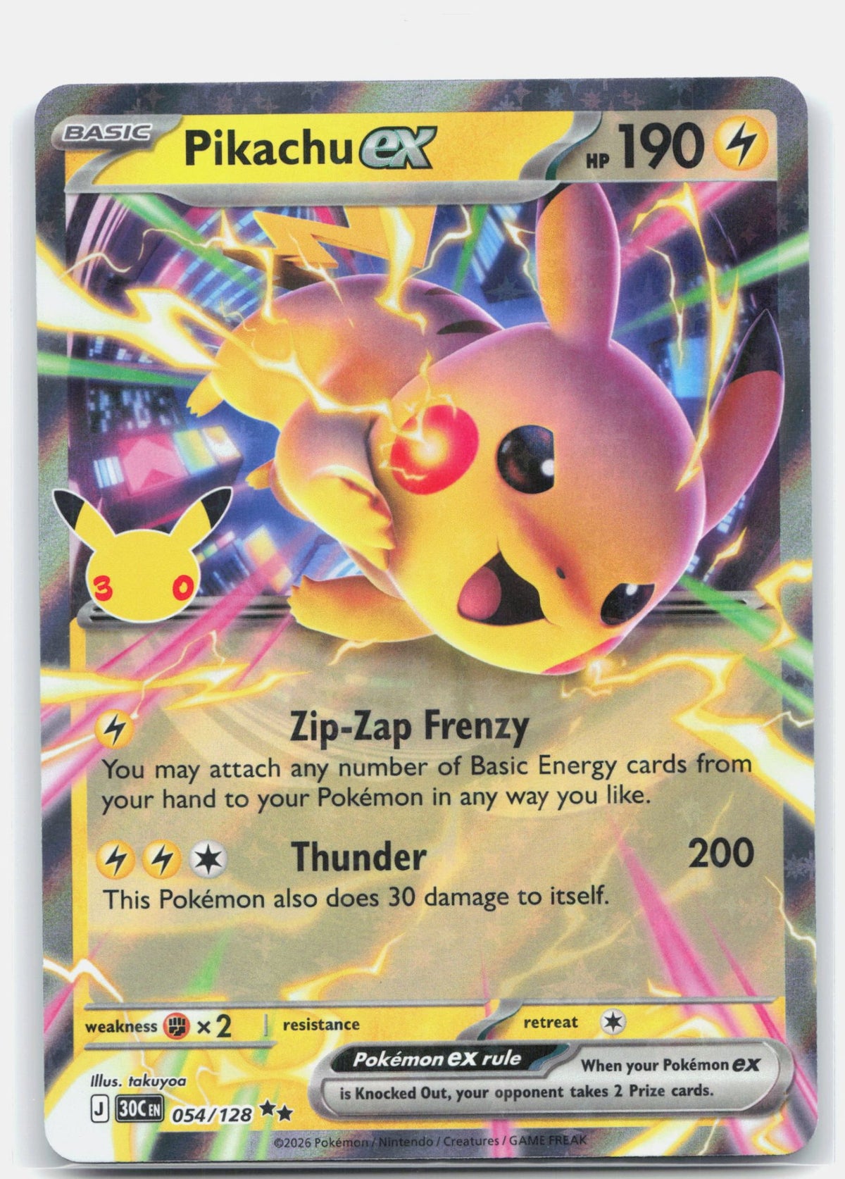 Pikachu ex - 054/128