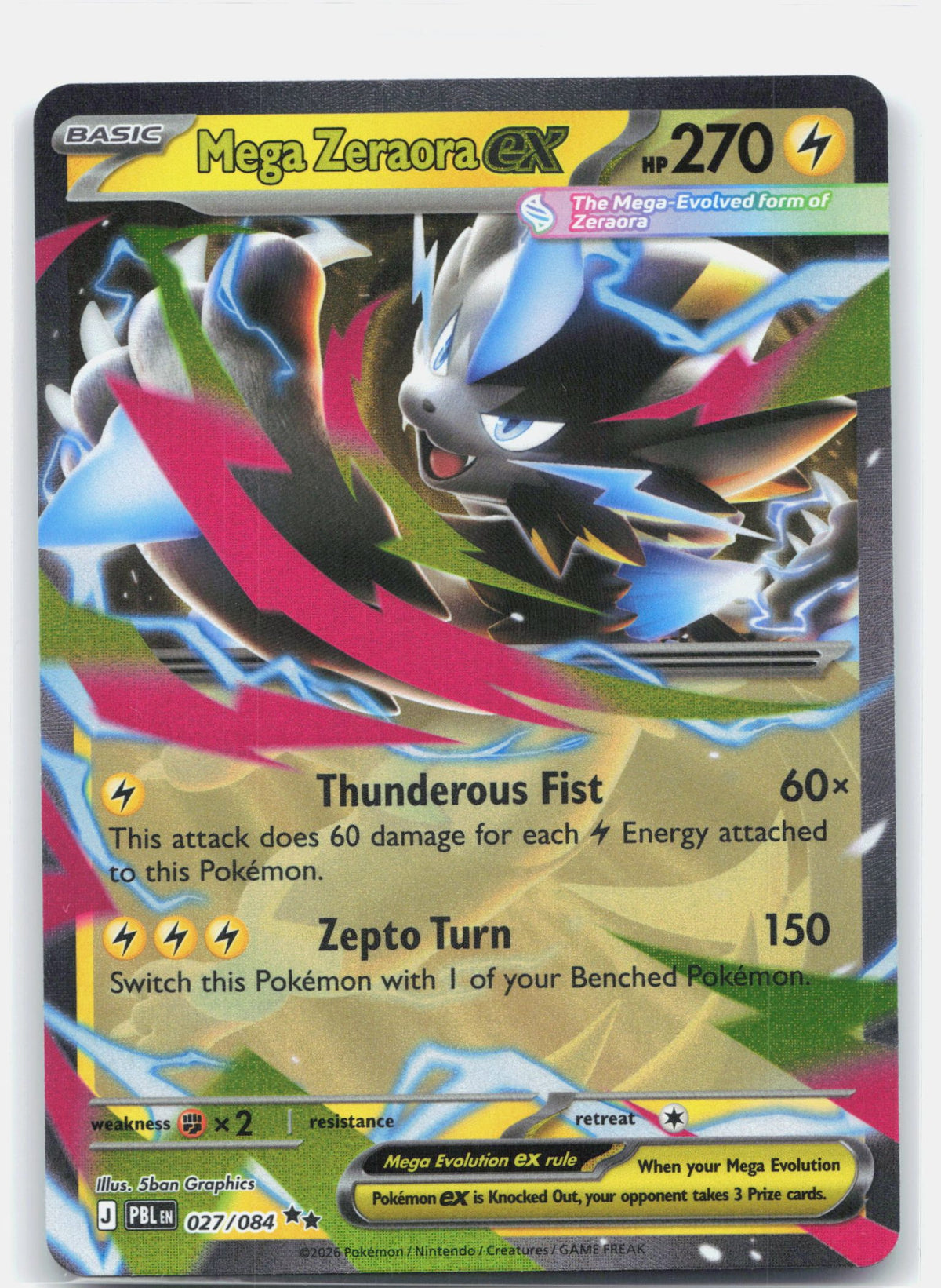 Mega Zeraora ex - 027/084