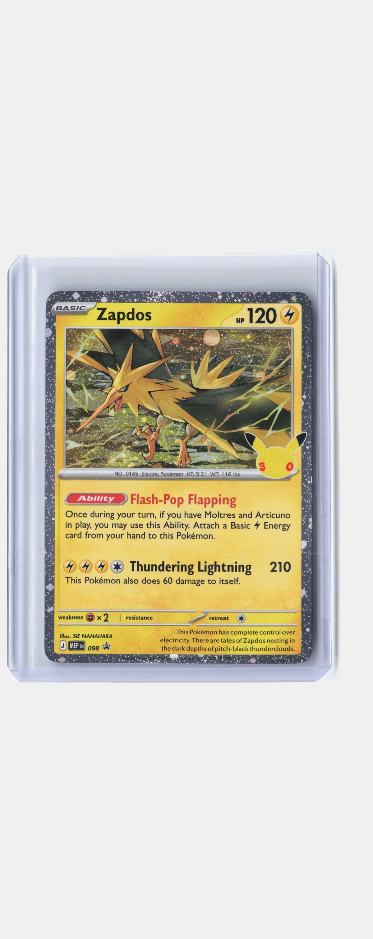 Zapdos - 098 (30th Celebration)