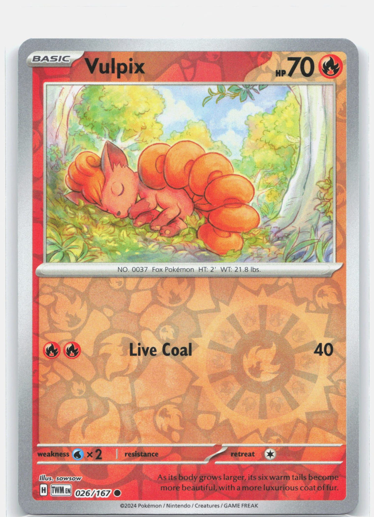 Vulpix 026 (Reverse Holofoil) - SV06: Twilight Masquerade