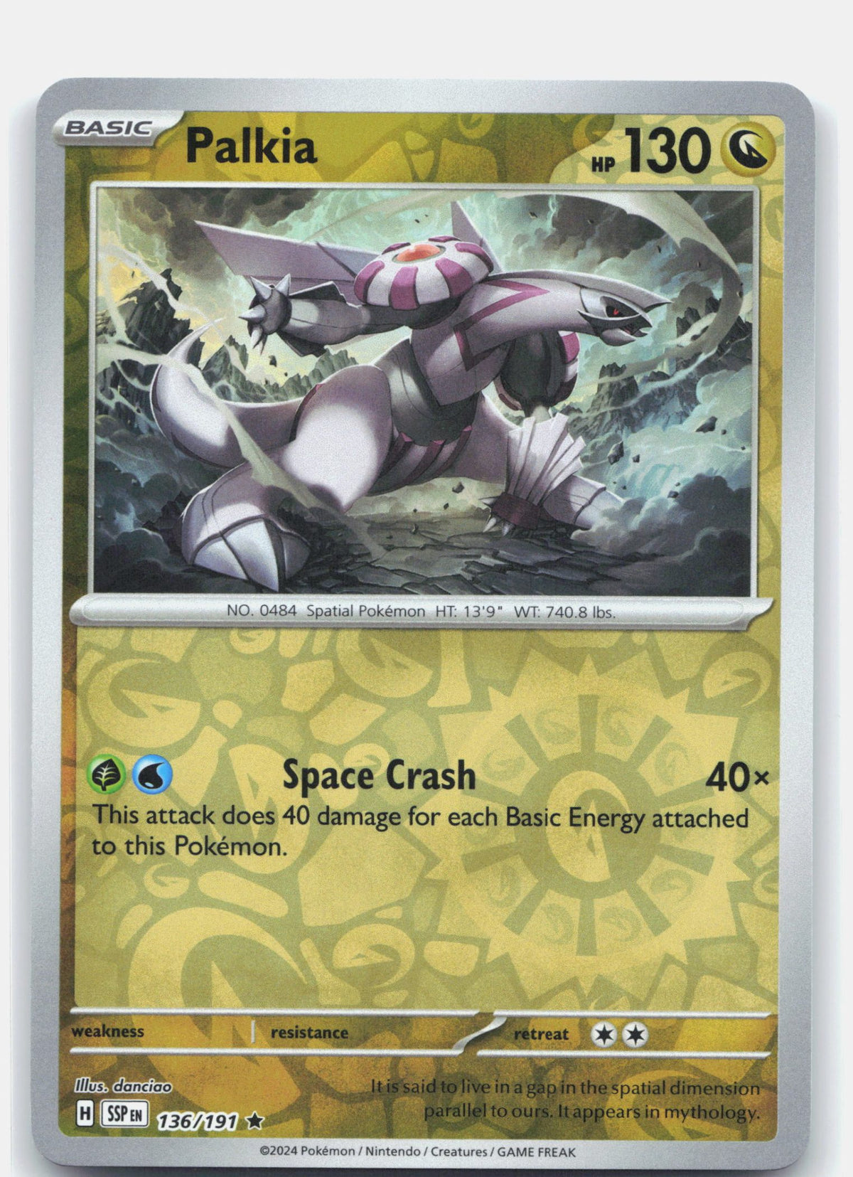 Palkia 136 (Reverse Holofoil) - SV08: Surging Sparks