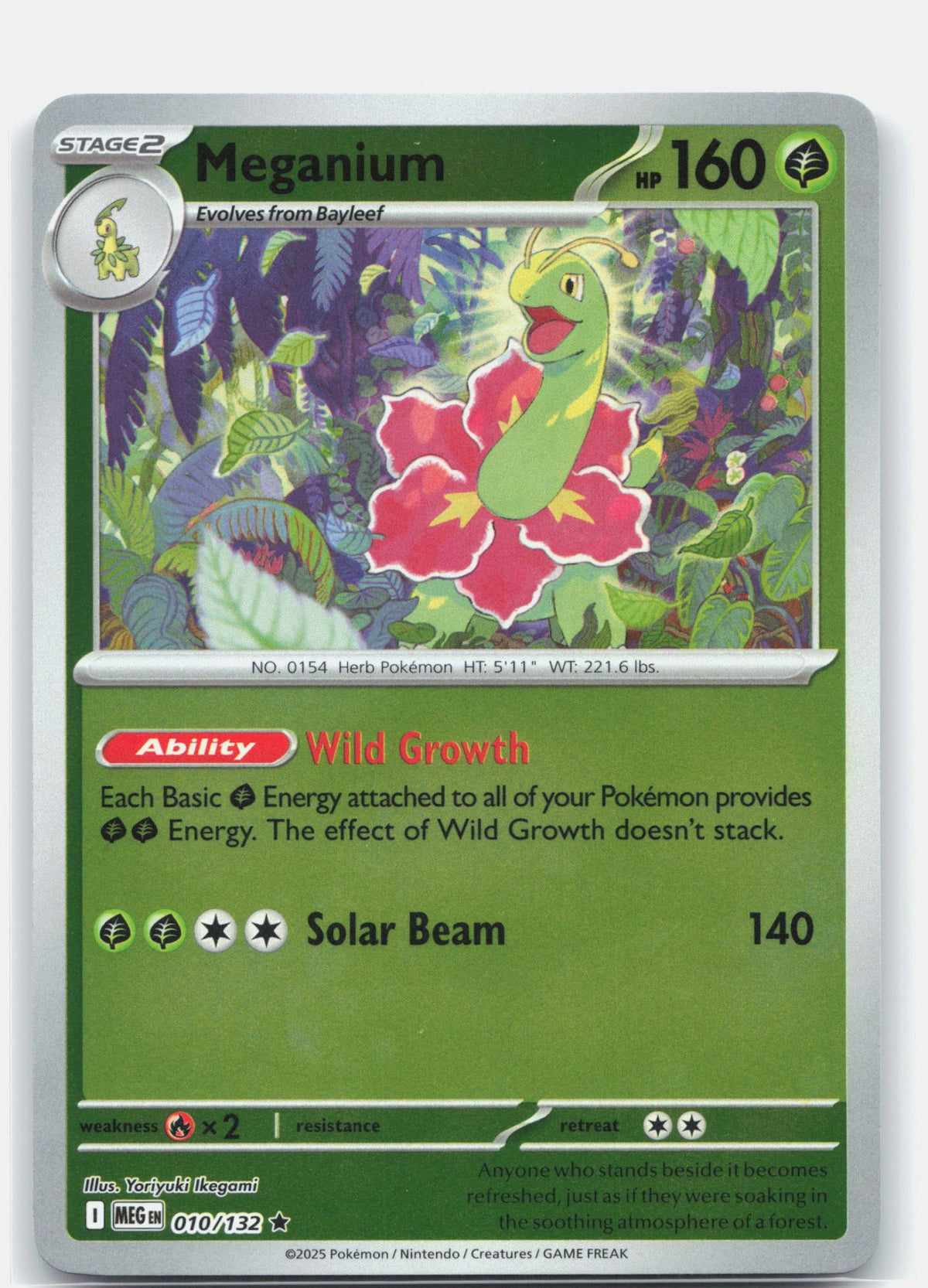 Meganium 010 (Reverse Holofoil) - ME01: Mega Evolution