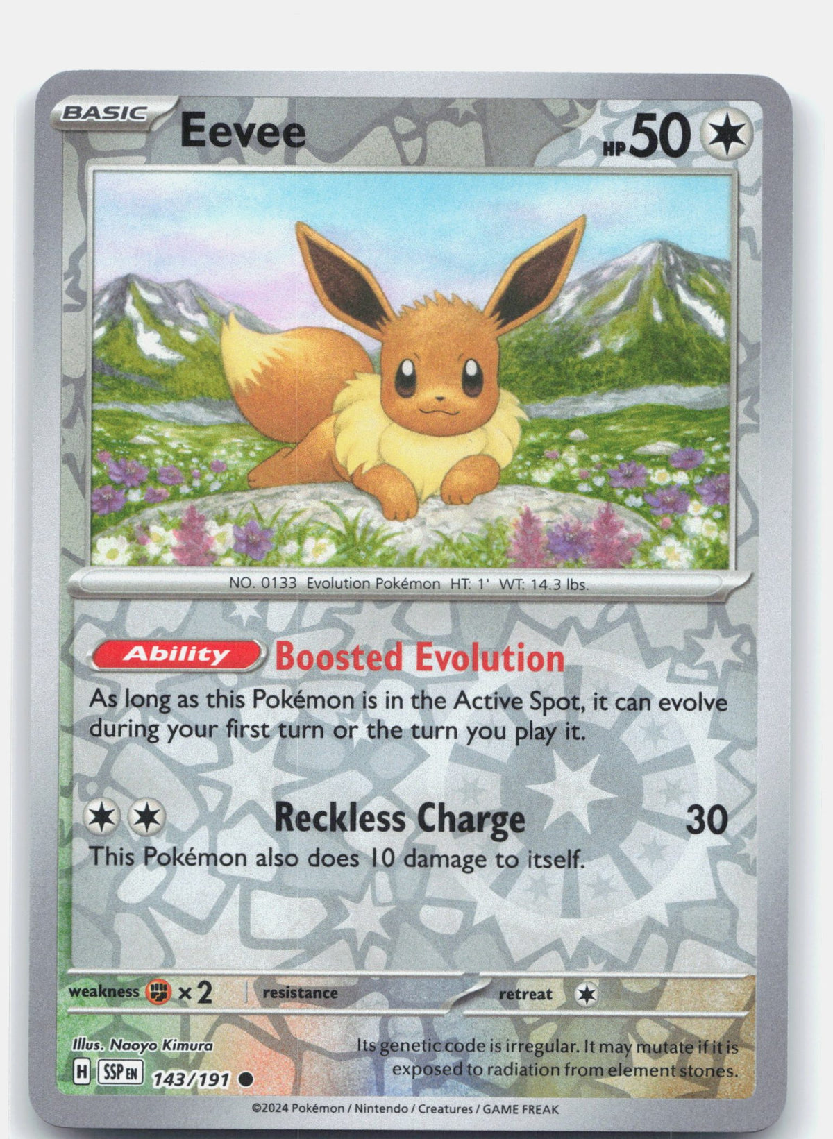 Eevee 143 (Reverse Holofoil) - SV08: Surging Sparks