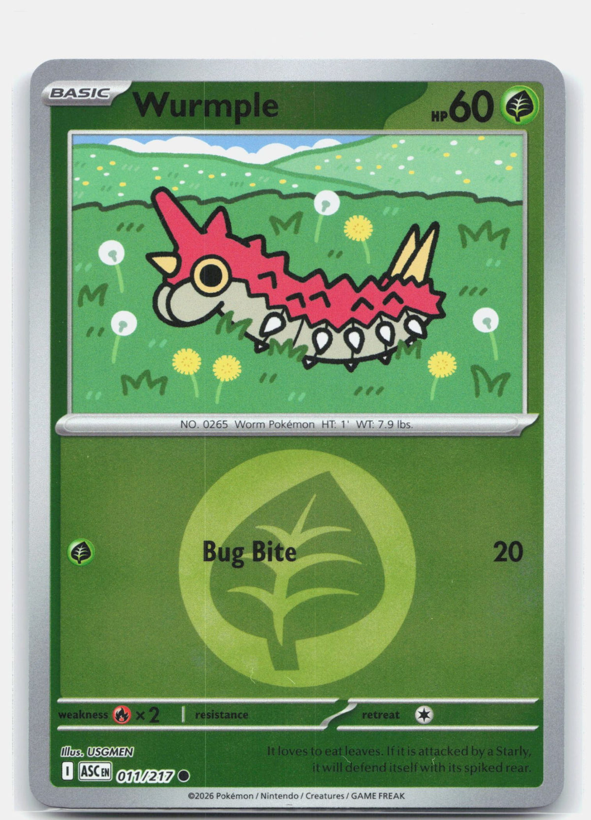 Wurmple (Energy Symbol Pattern) | Near Mint
