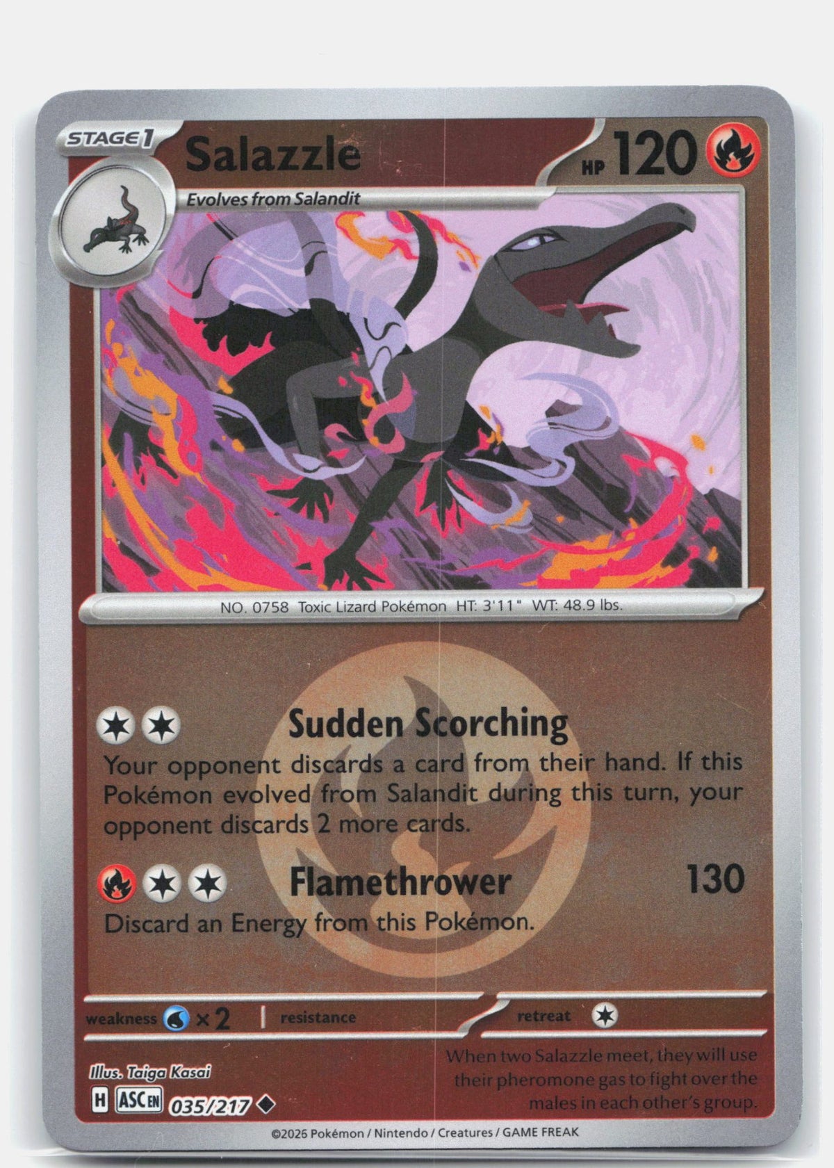 Salazzle - 035/217 (Energy Symbol Pattern) | Near Mint