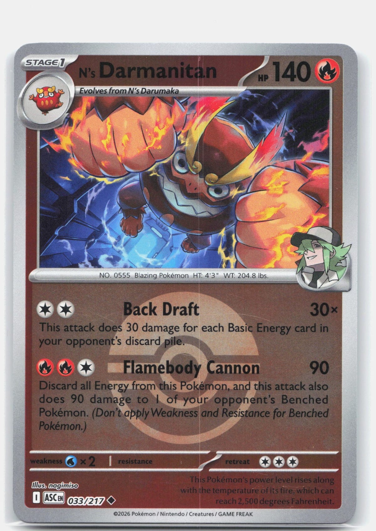N's Darmanitan (Poke Ball) | Near Mint