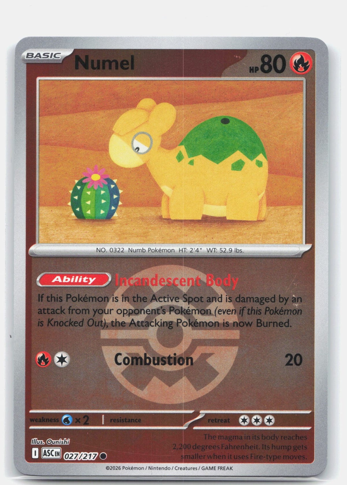 Numel - 027/217 (Quick Ball) | Near Mint
