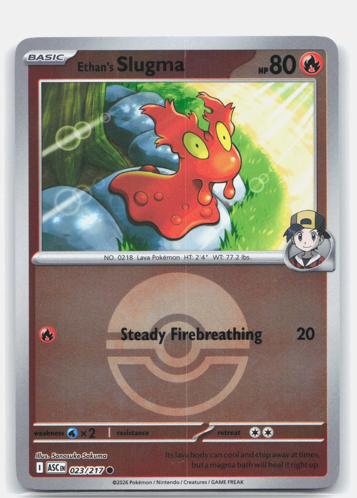 Ethan's Slugma (Poke Ball) | Near Mint