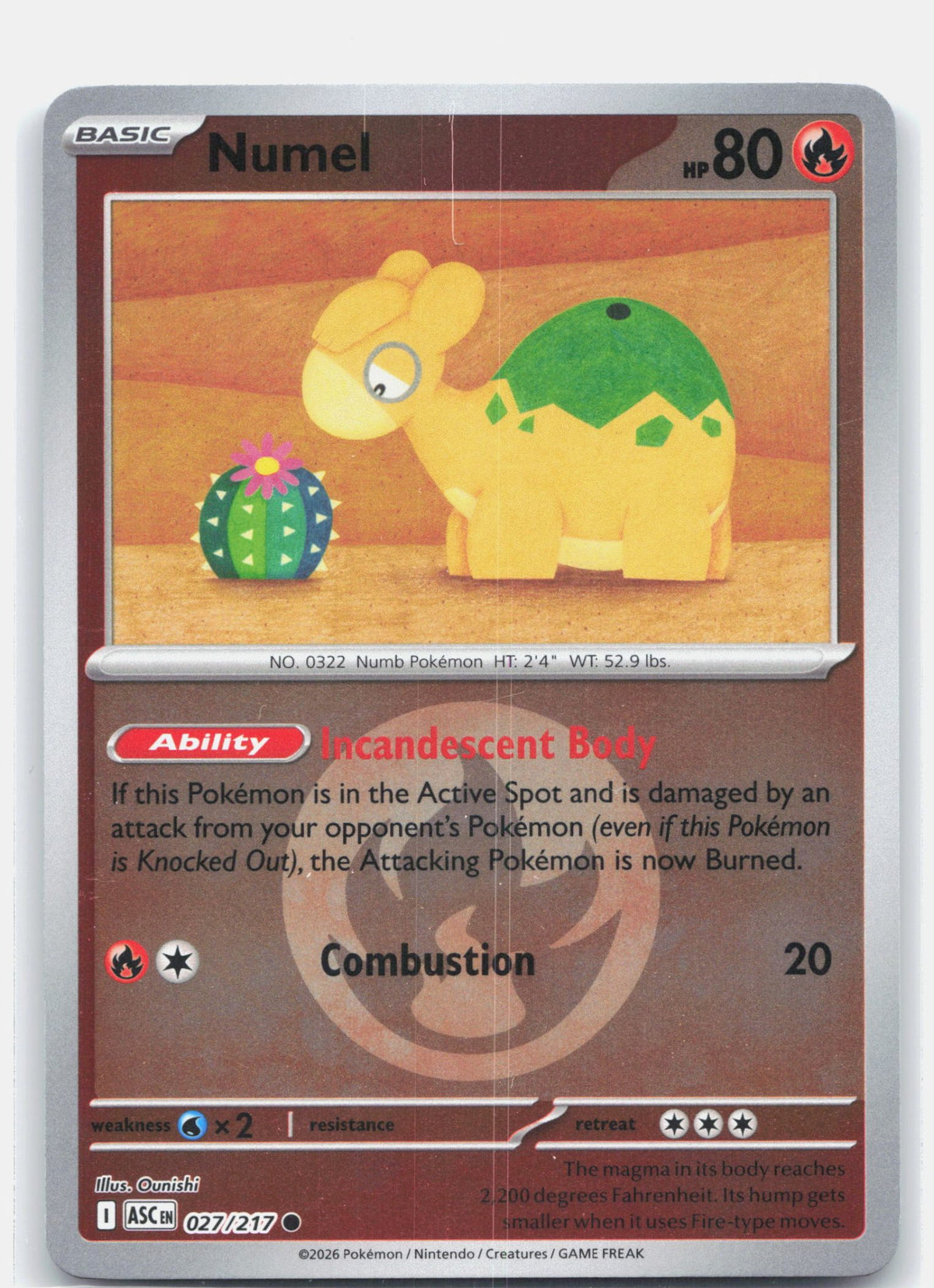 Numel - 027/217 (Energy Symbol Pattern) | Near Mint