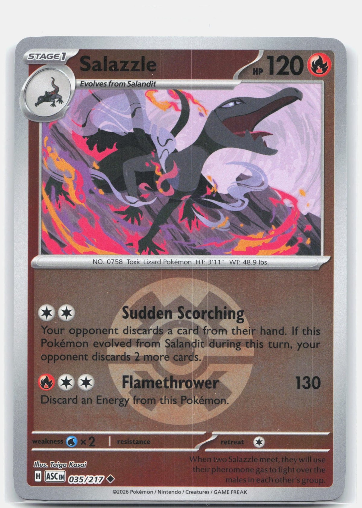 Salazzle - 035/217 (Quick Ball) | Near Mint