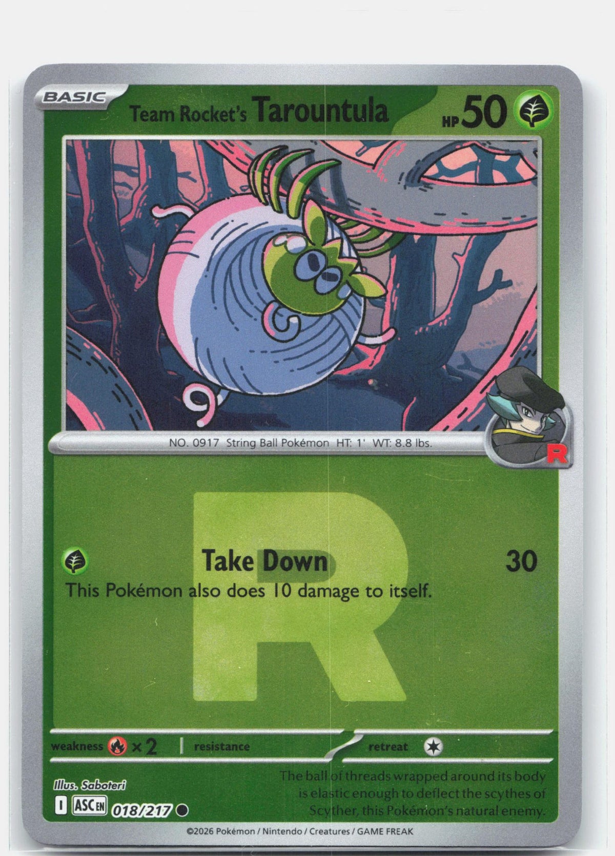 Team Rocket's Tarountula (Team Rocket)