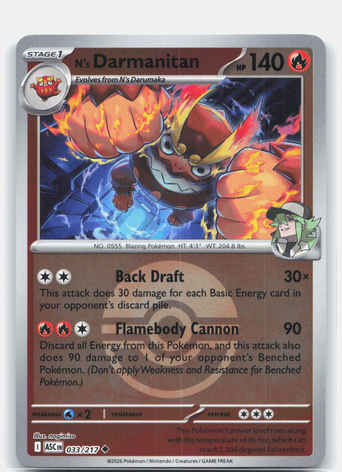 N's Darmanitan (Poke Ball) | Near Mint