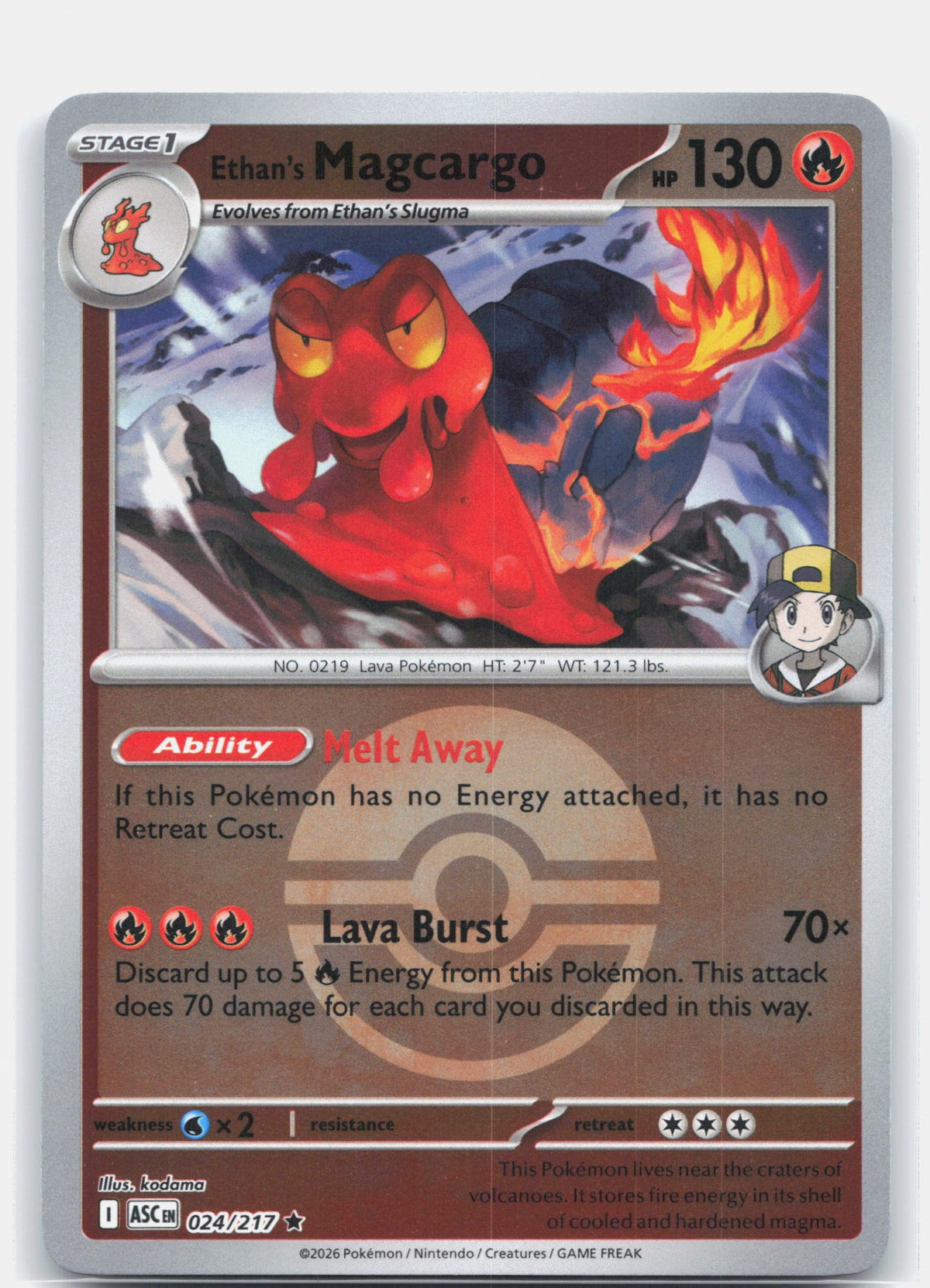 Ethan's Magcargo - 024/217 (Poke Ball)
