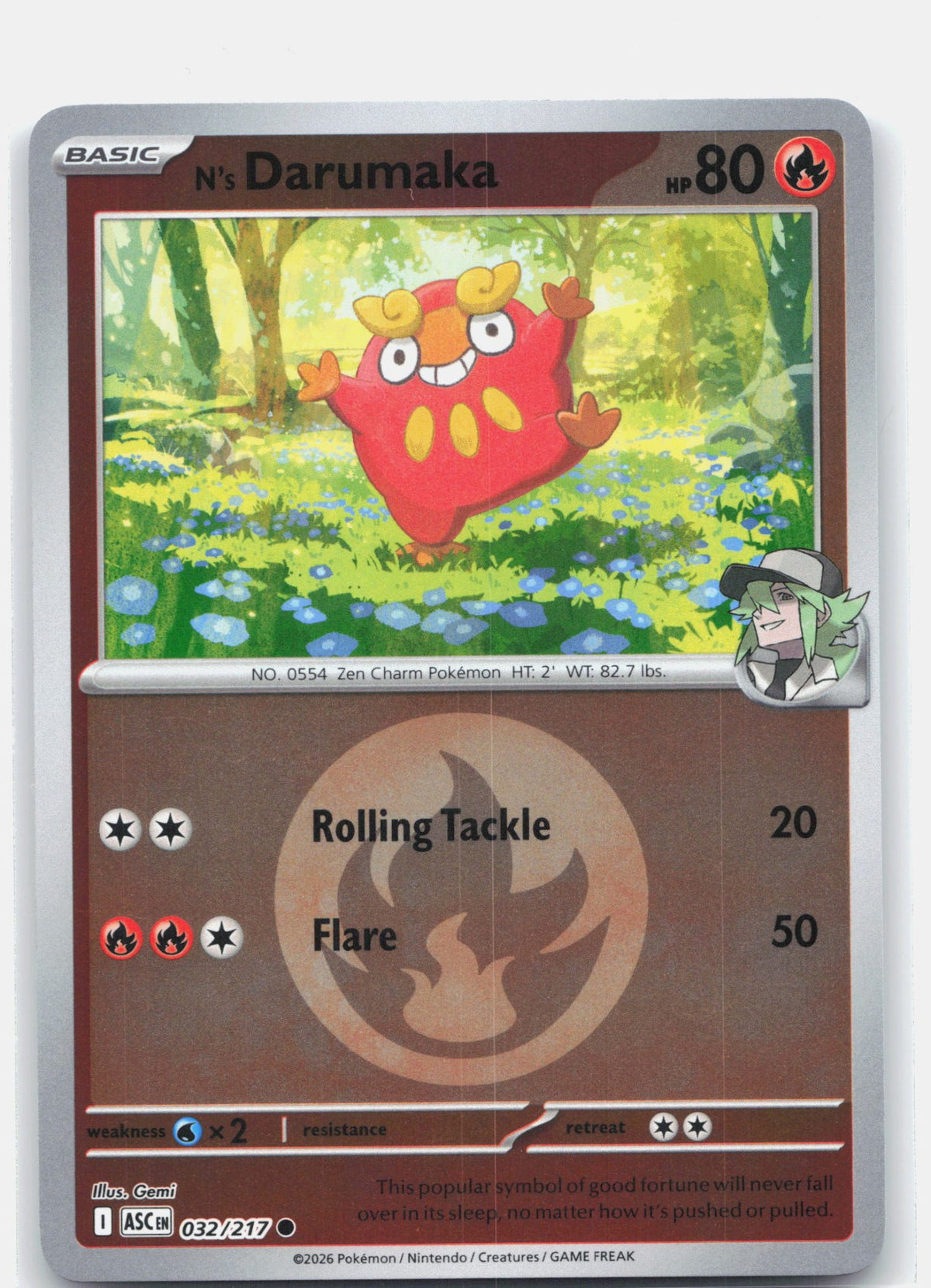 N's Darumaka (Energy Symbol Pattern)