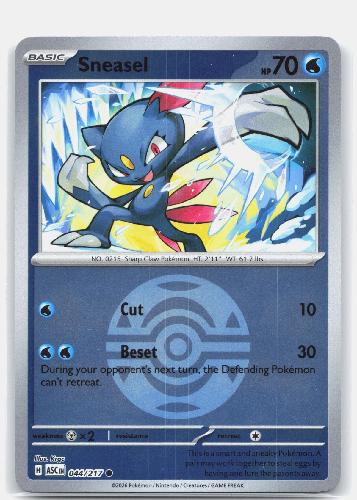 Sneasel (Dusk Ball) | Near Mint