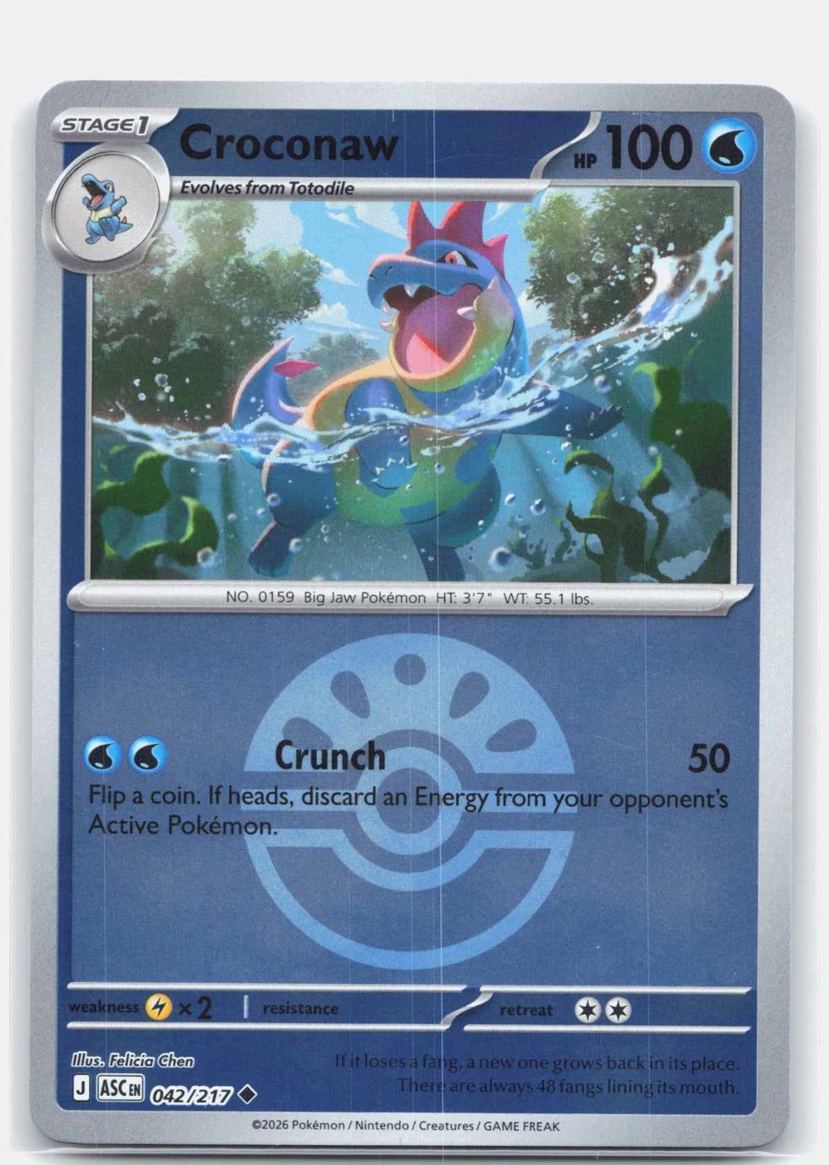 Croconaw (Friend Ball) | Near Mint