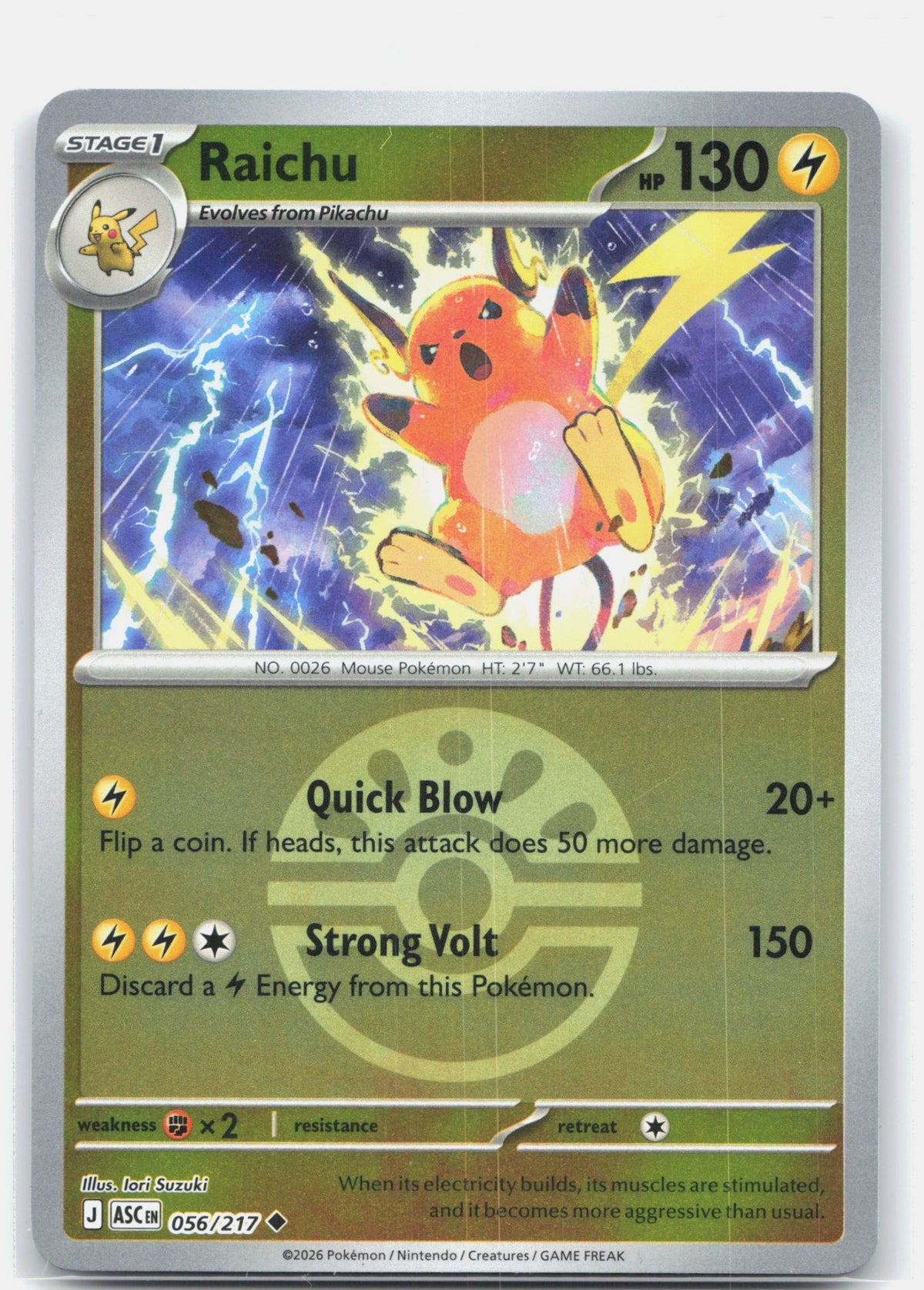 Raichu (Friend Ball)
