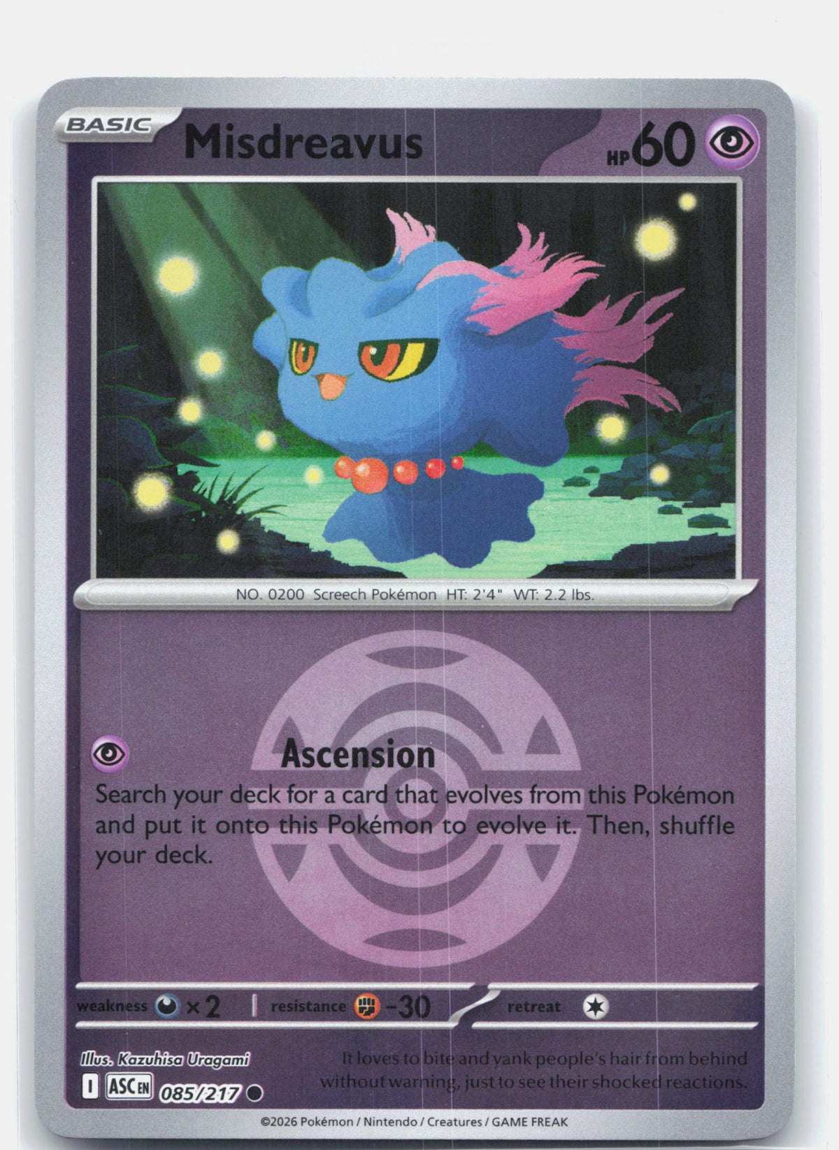 Misdreavus - 085/217 (Dusk Ball) | Near Mint