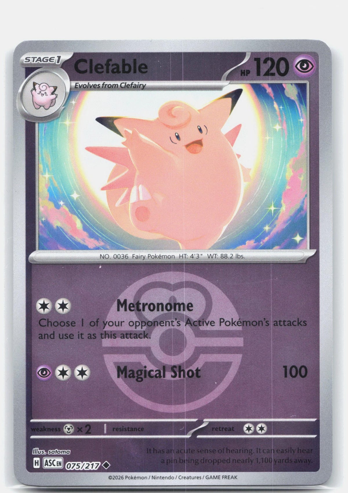 Clefable (Love Ball) | Near Mint