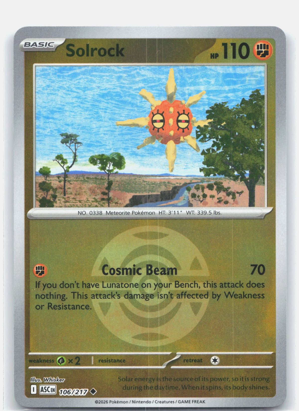 Solrock (Dusk Ball) | Near Mint