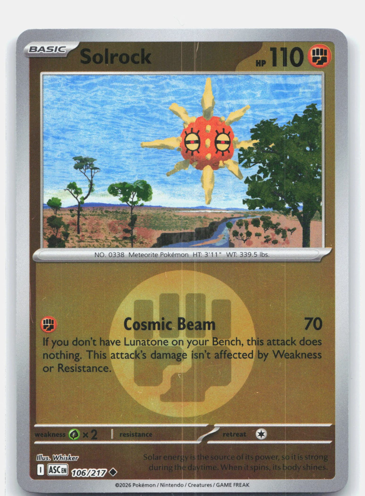 Solrock (Energy Symbol Pattern) | Near Mint