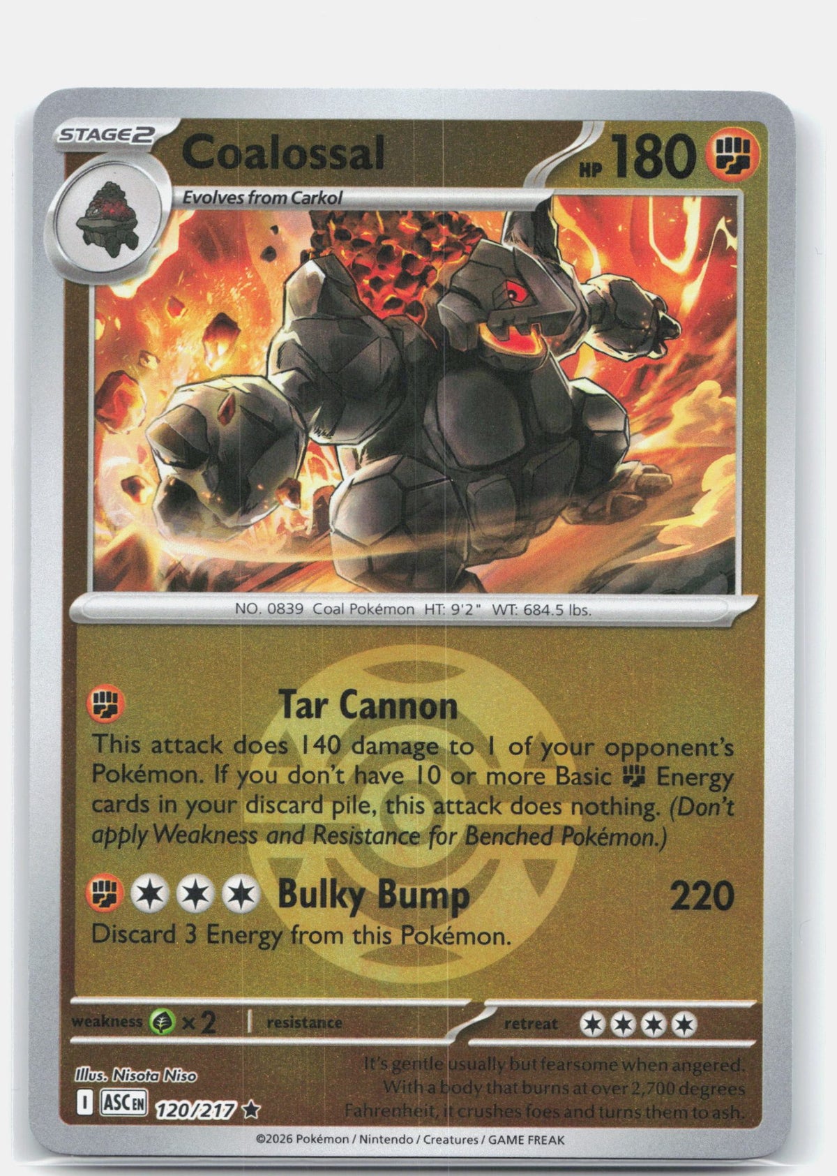 Coalossal (Dusk Ball) | Near Mint