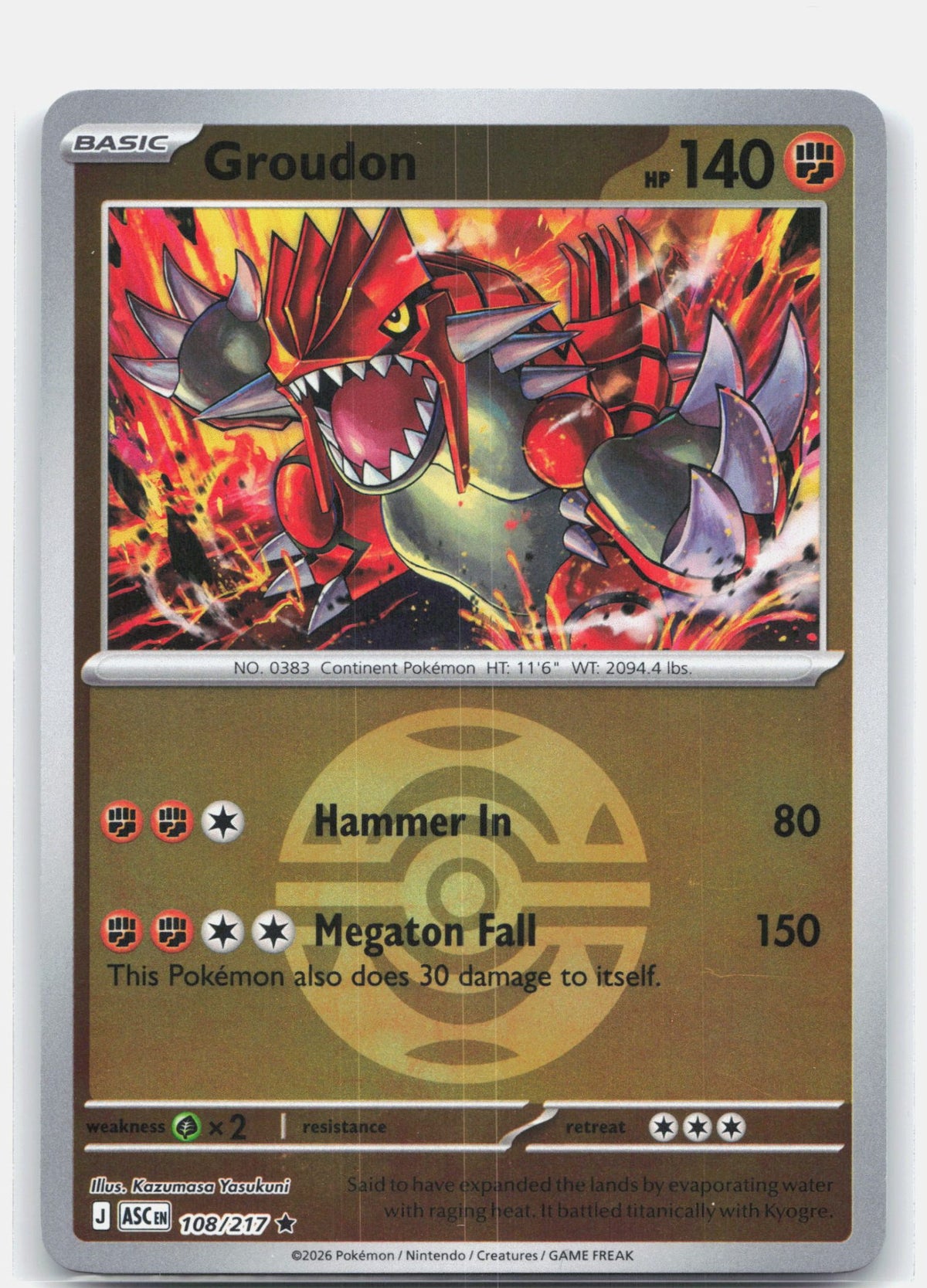 Groudon (Dusk Ball) | Near Mint