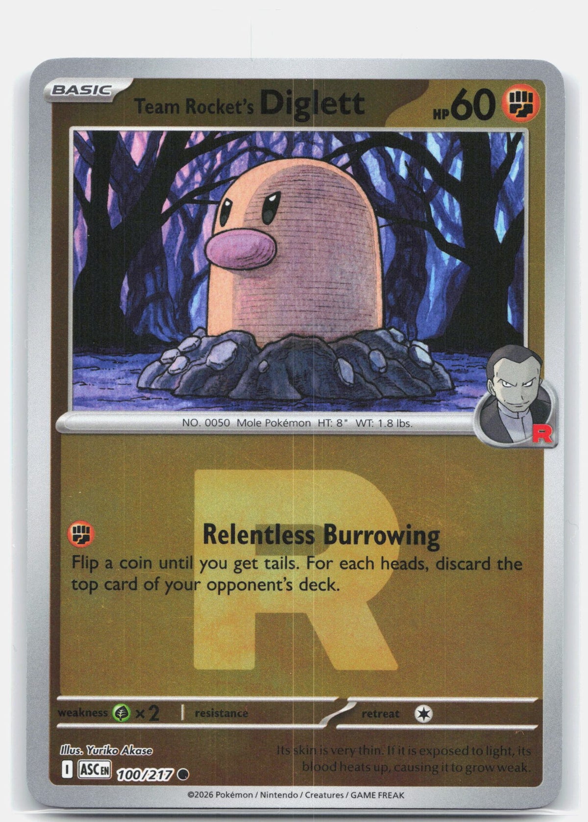 Team Rocket's Diglett (Team Rocket) | Near Mint