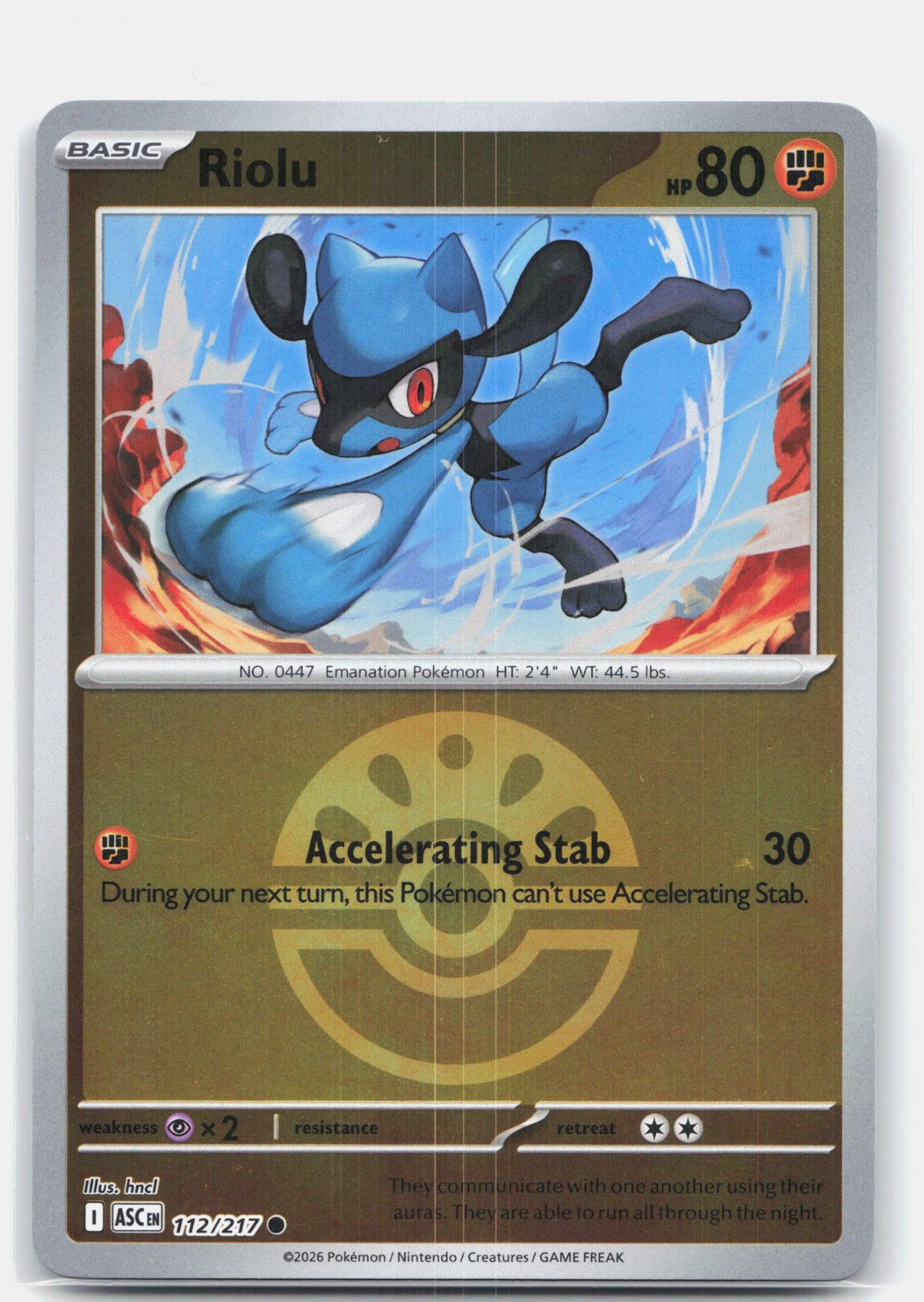 Riolu (Friend Ball) | Near Mint