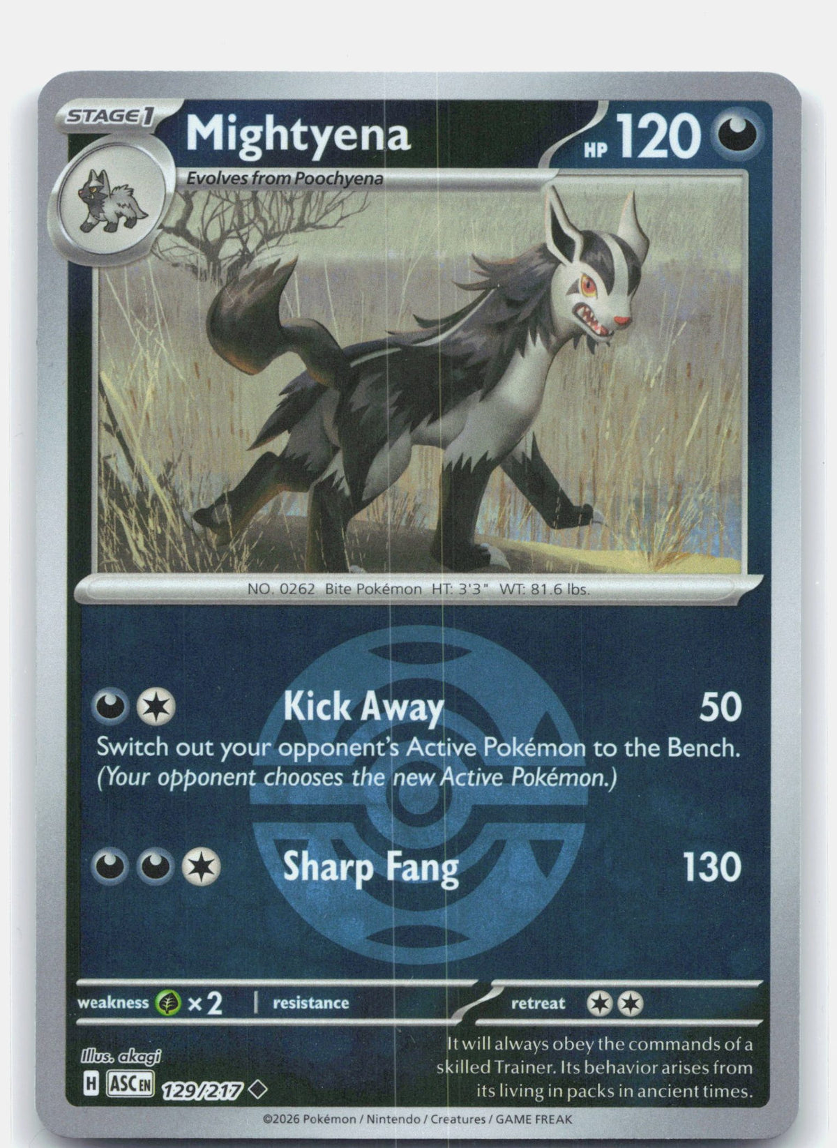Mightyena - 129/217 (Dusk Ball)