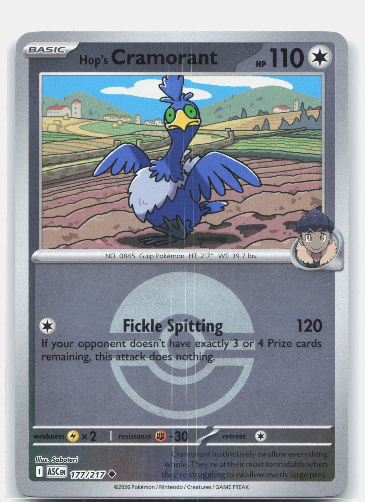 Hop's Cramorant (Poke Ball) | Near Mint
