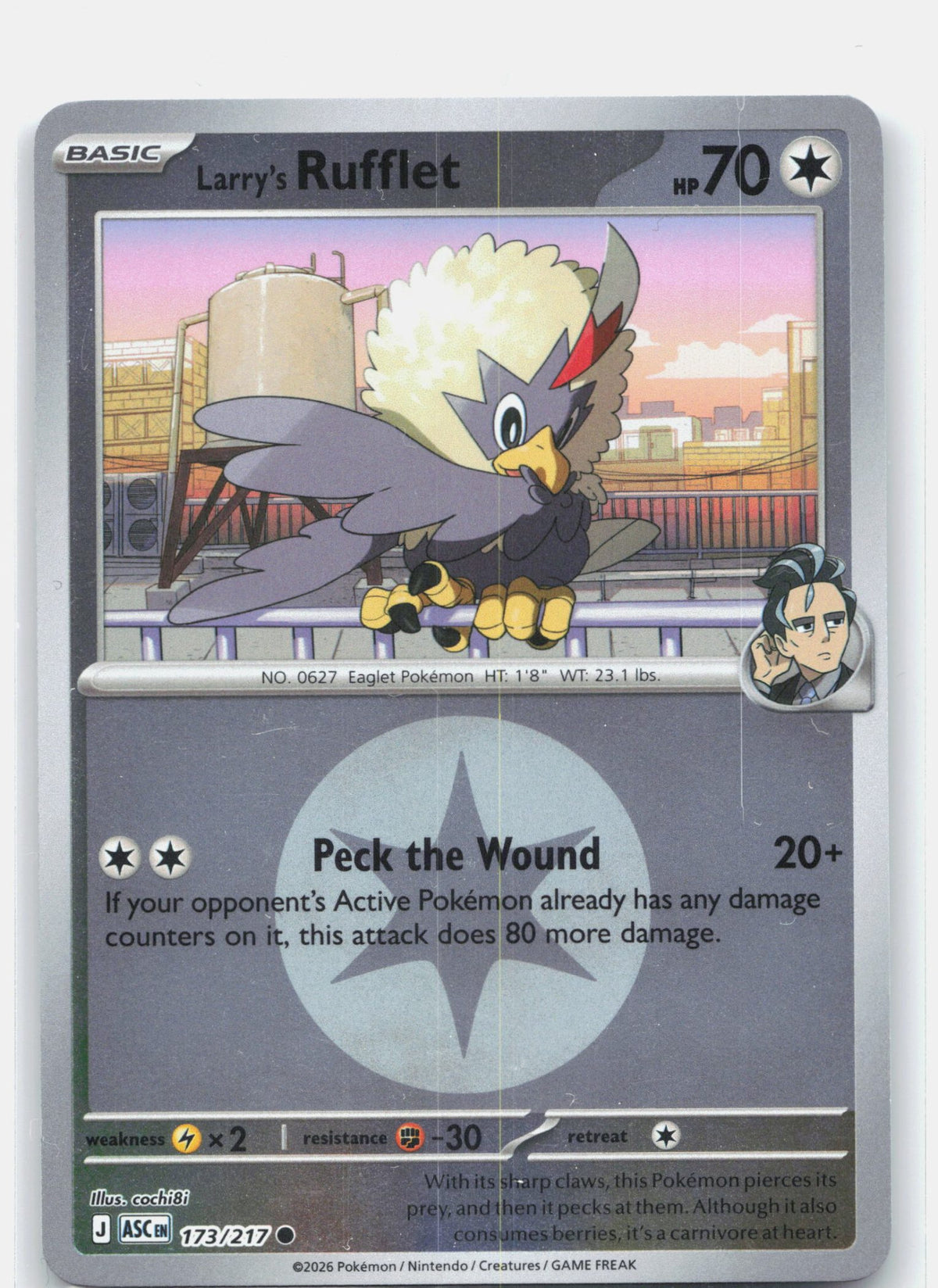 Larry's Rufflet (Energy Symbol Pattern) | Near Mint